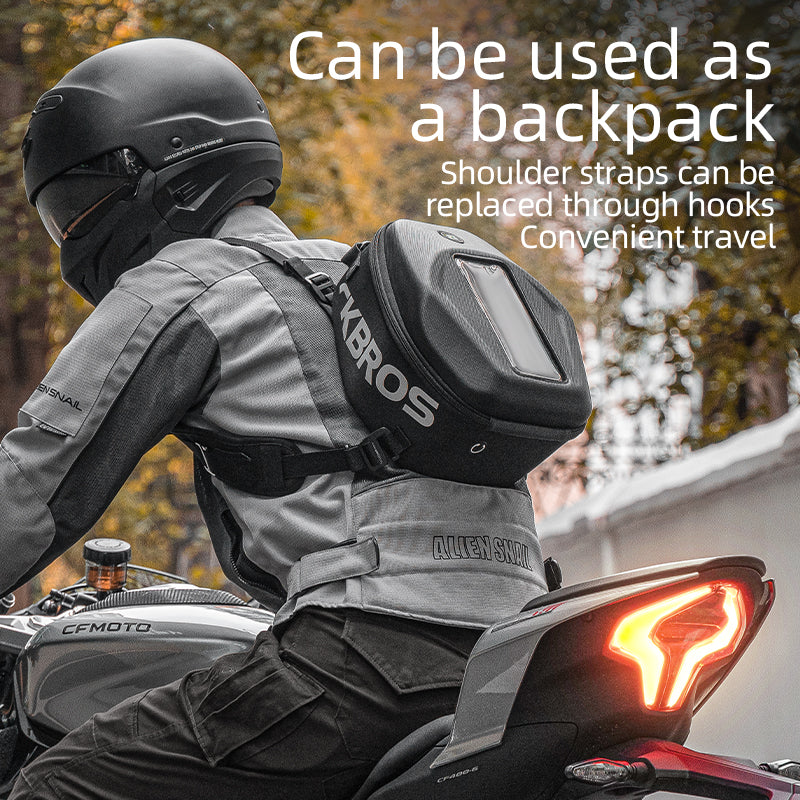 ROCKBROS 7L Hard Shell Motorcycle Tank Bag Waterproof Touchscreen Phone Pouch