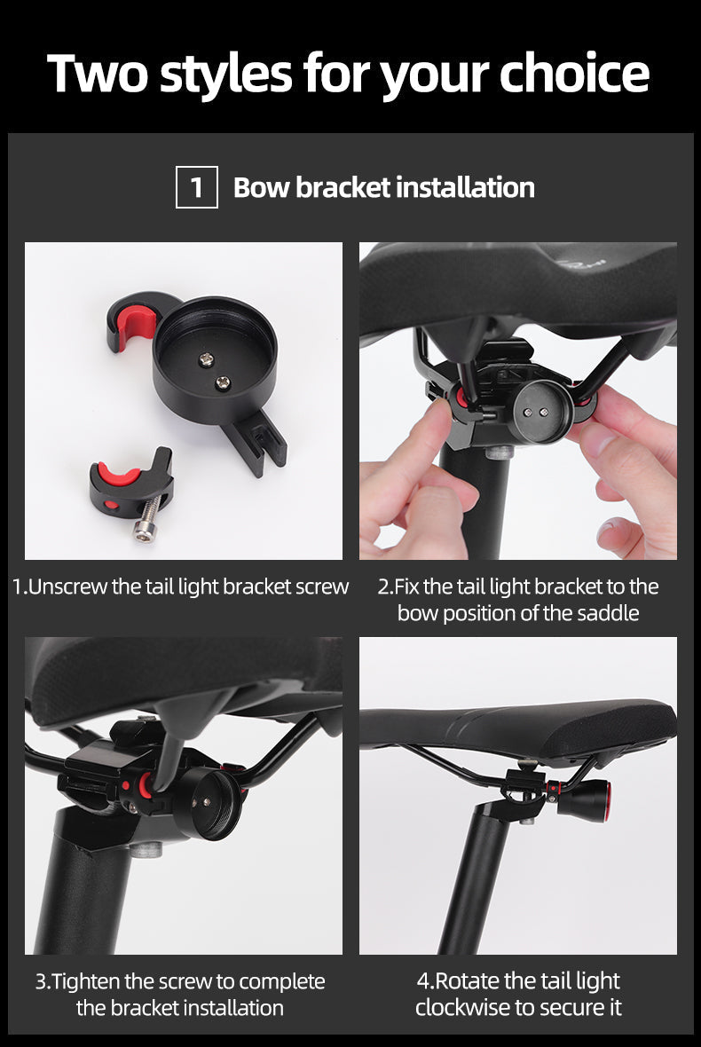 ROCKBROS 1000 Lumen Front Bike Light + Smart Brake & Tail Light Q5 Set