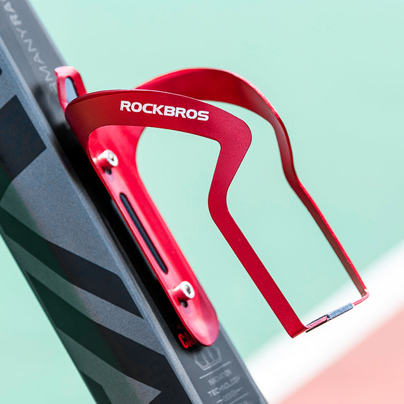ROCKBROS Cycling Water Bottle Cage Aluminum Alloy Bike Water Bottle Holder Bracket