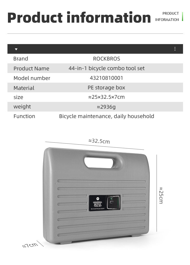 ROCKBROS Professional 22-piece Bike Repair and Maintenance Kit