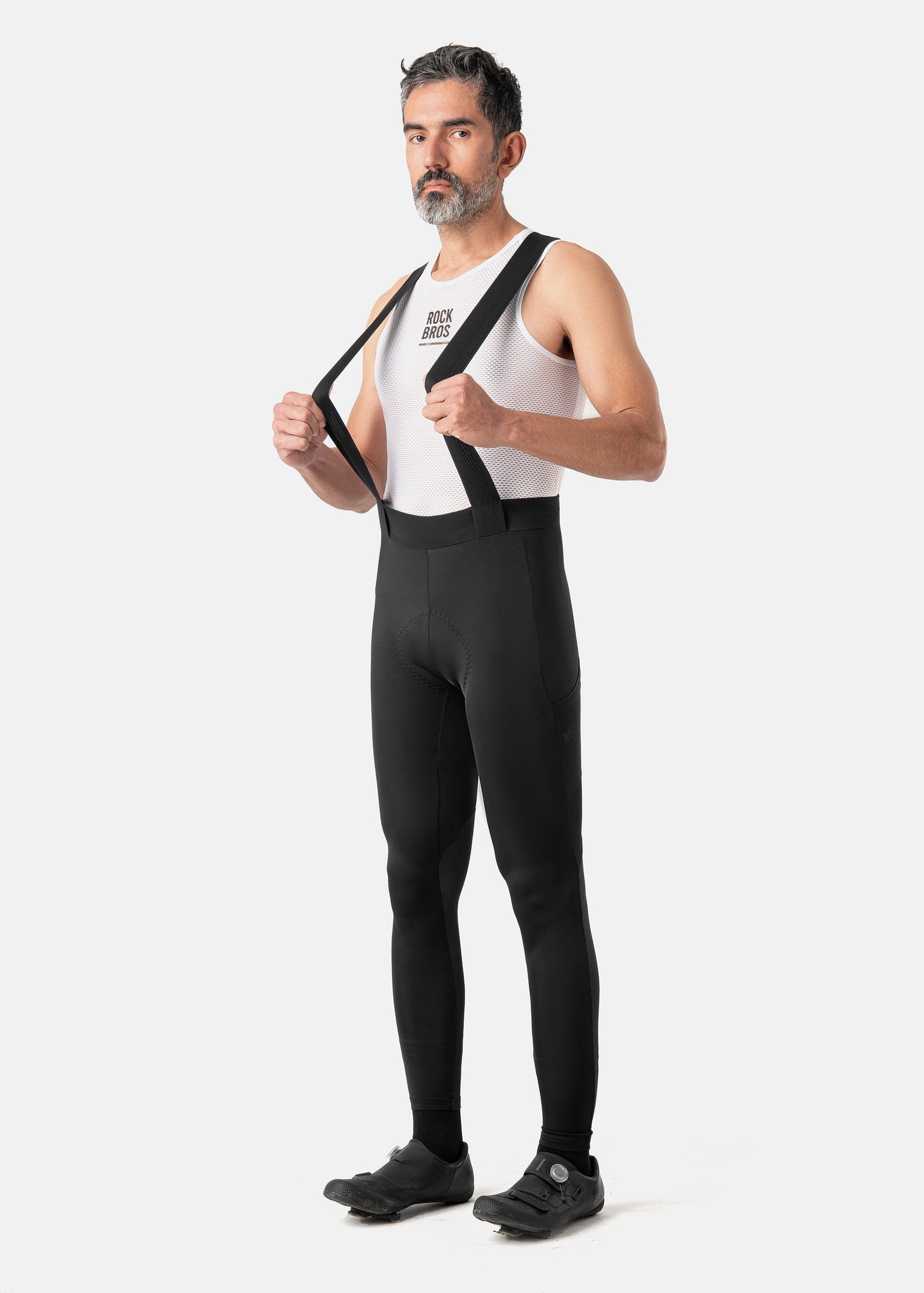 【ROAD TO SKY】by ROCKBROS Men's Cycling Bib Tights in Black