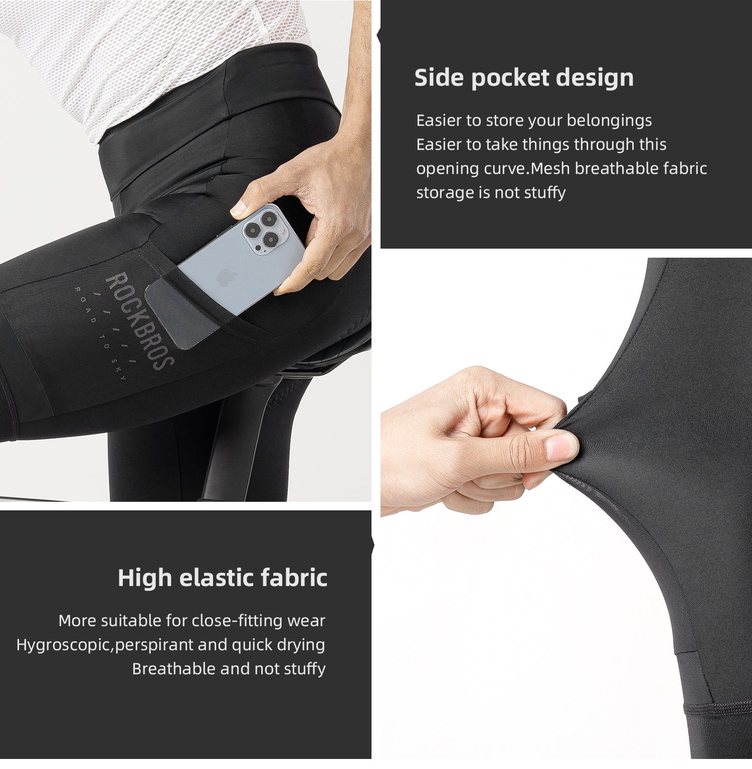 【ROAD TO SKY】by ROCKBROS Men's Cycling Shorts