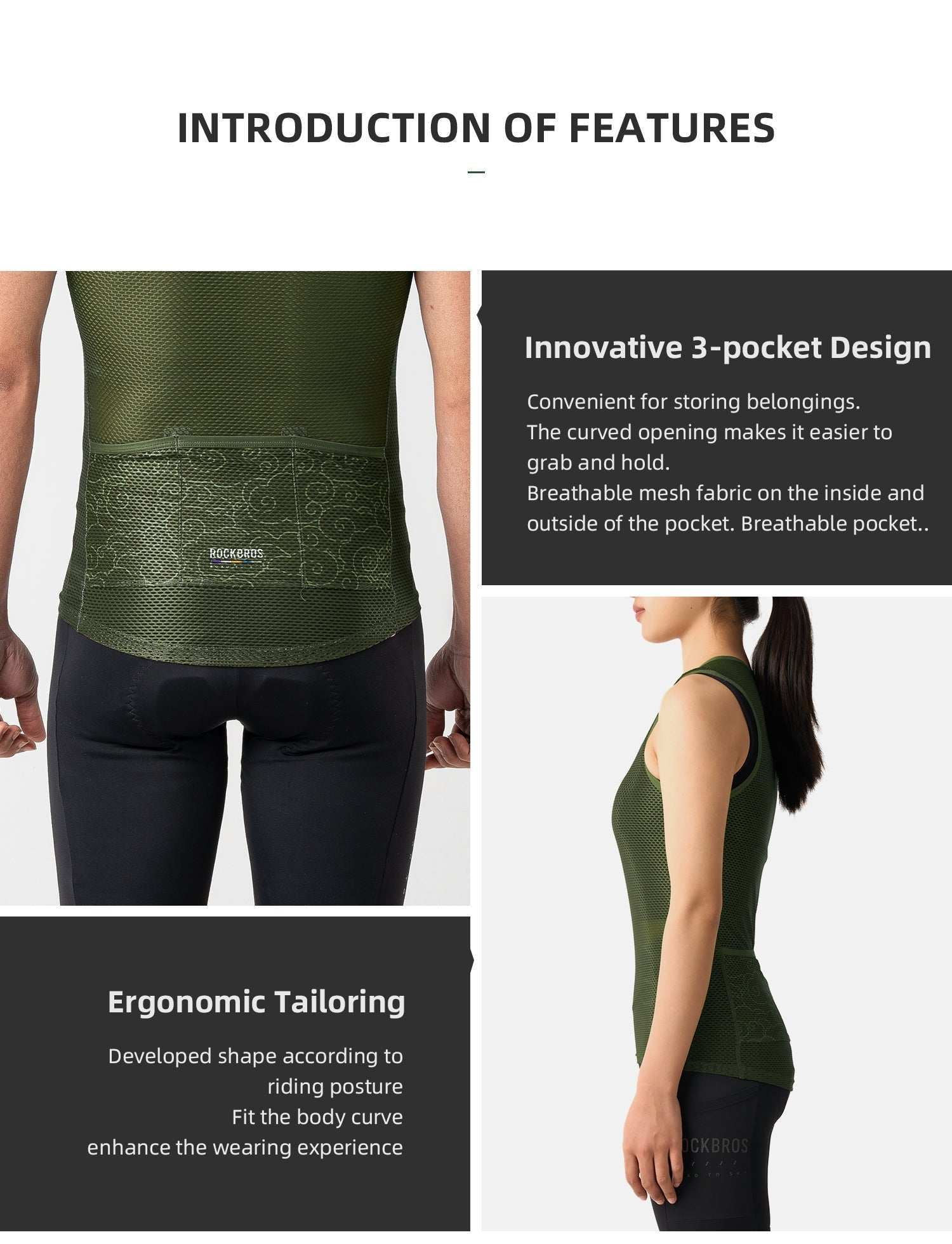 【ROAD TO SKY】Unisex Sleeveless Mesh Cycling Base Layer in Various Colours