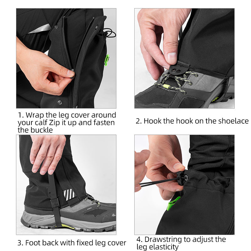 Snow Boot Leg Gaiters Waterproof
