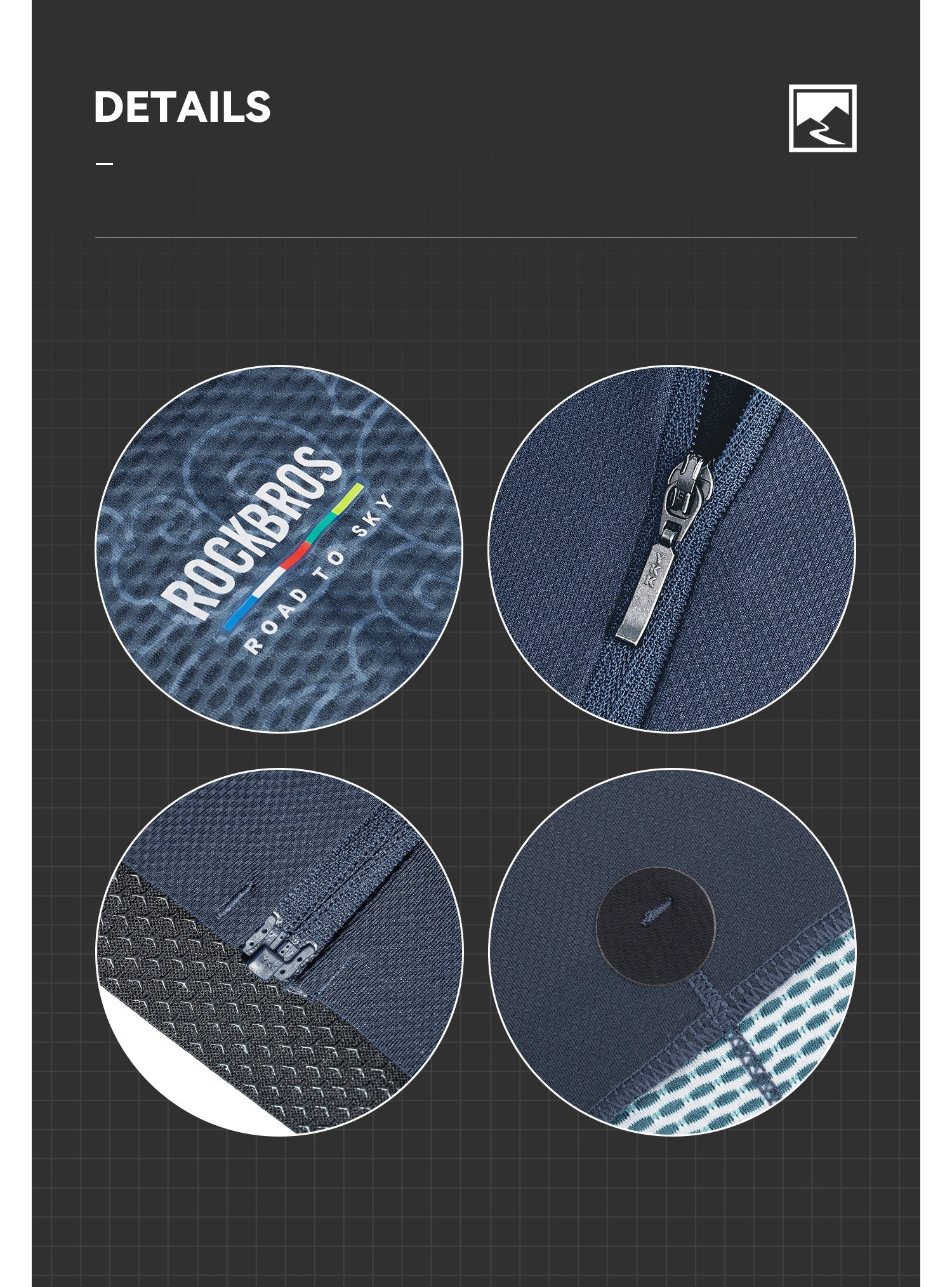 【ROAD TO SKY】by ROCKBROS Men's Short-Sleeve Cycling Jersey in Various Colours