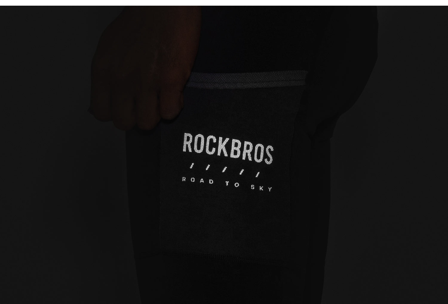 【ROAD TO SKY】by ROCKBROS Men's Cycling Bib Tights in Black