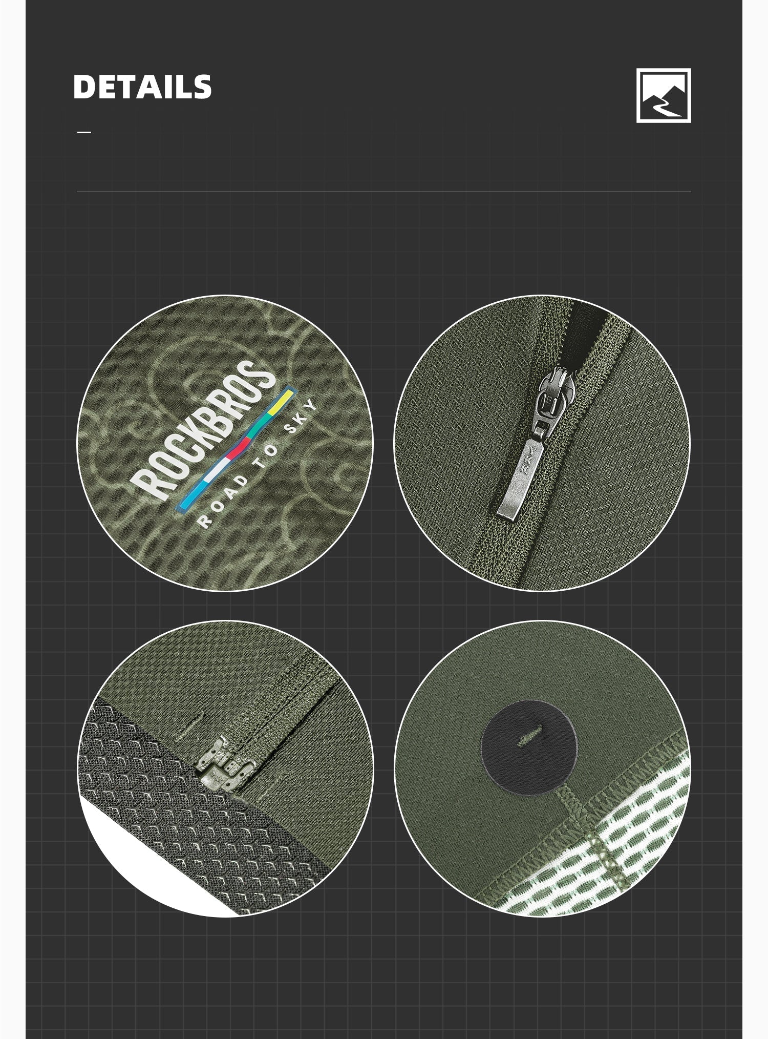 【ROAD TO SKY】by ROCKBROS Men's Long-Sleeve Cycling Jersey in Various Colours