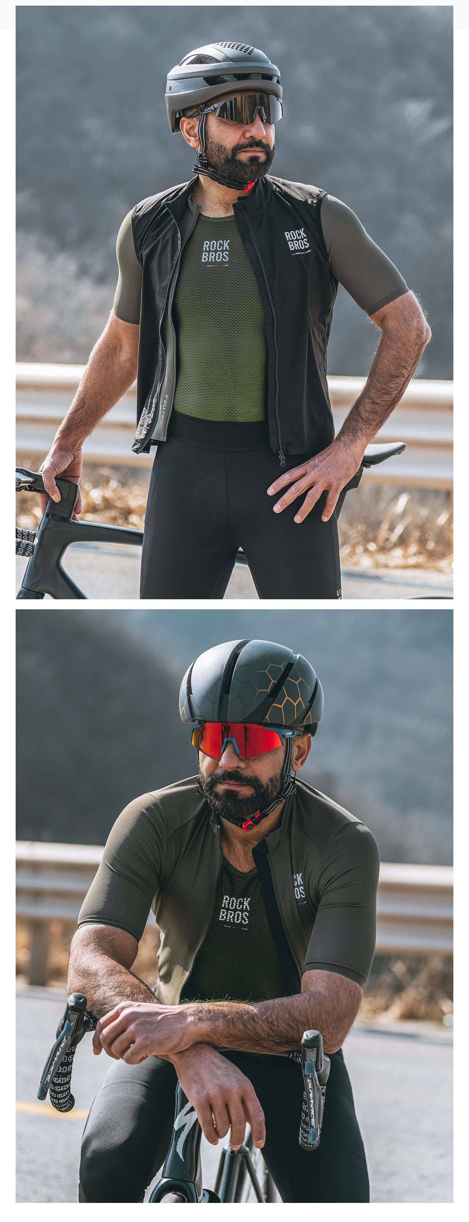 【ROAD TO SKY】Unisex Sleeveless Mesh Cycling Base Layer in Various Colours