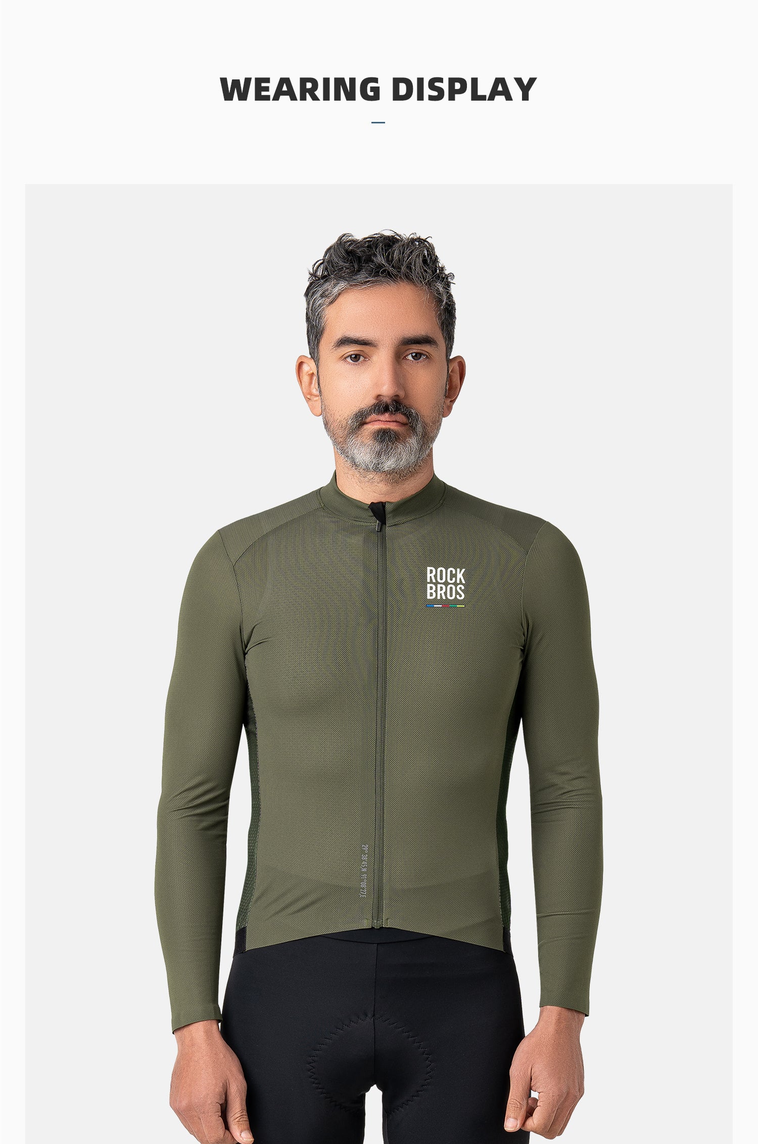 【ROAD TO SKY】by ROCKBROS Men's Long-Sleeve Cycling Jersey in Various Colours