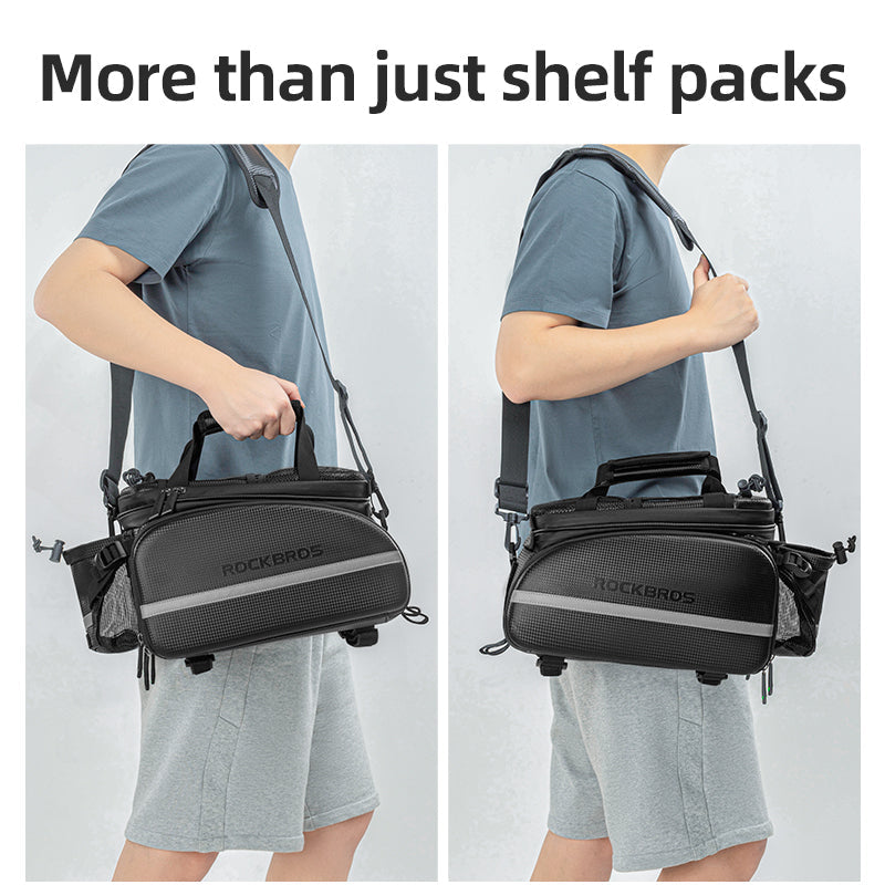 ROCKBROS 34L Expandable Bike Rack Bag: Waterproof & Multifunctional