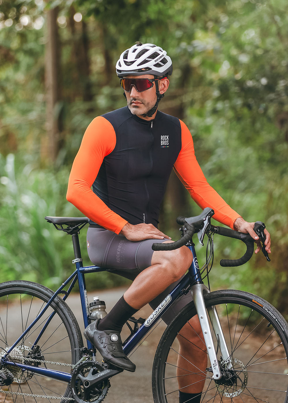 【ROAD TO SKY】by ROCKBROS Men's Long-Sleeve Cycling Jersey in Various Colours