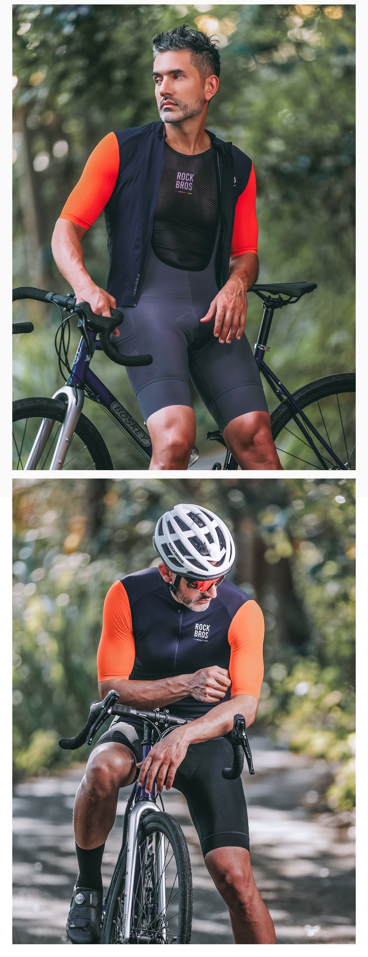【ROAD TO SKY】by ROCKBROS Men's Short-Sleeve Cycling Jersey in Various Colours
