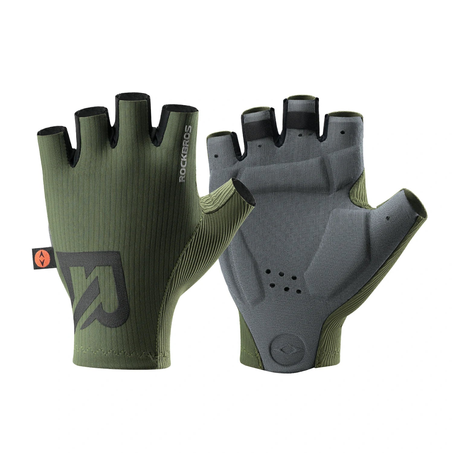 ROCKBROS Elastic Interface® Half-Finger Gel Padded Cycling Bike Gloves