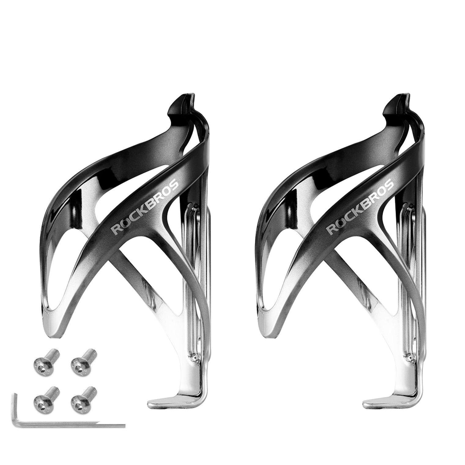 ROCKBROS Gradient Colour Water Bottle Cages Water Bottle Holder-2Pack