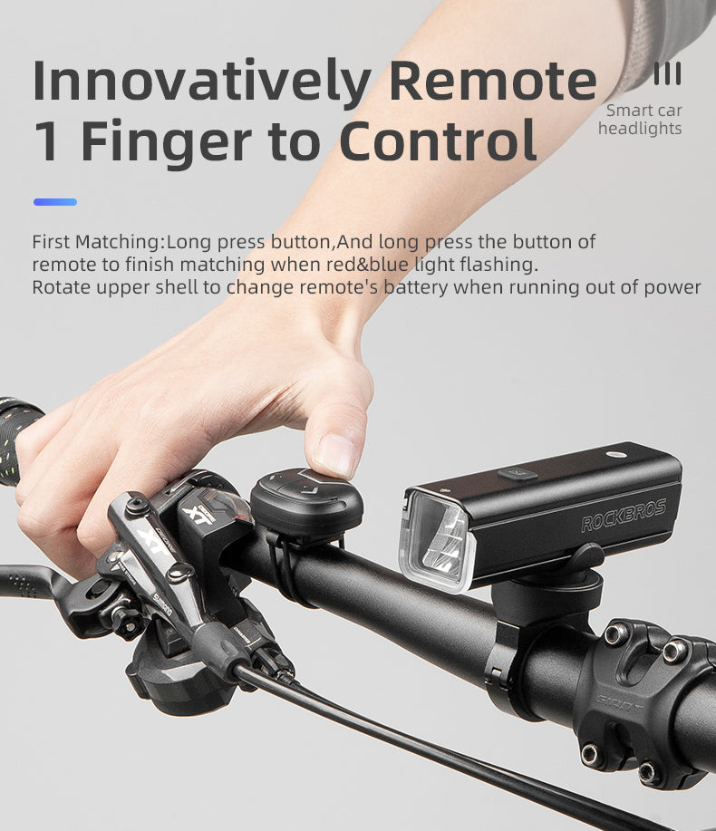 ROCKBROS Smart Sensor Bike Headlight RHL1500