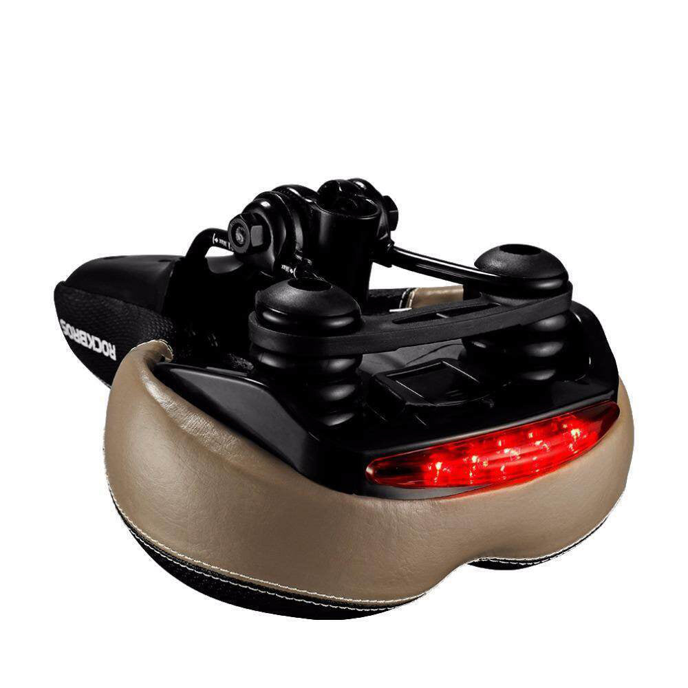 ROCKBROS Bicycle Saddle Seat Cushion with Taillight Breathable Softlou