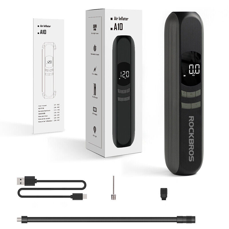 ROCKBROS Electric Bike Pump with Intelligent Digital Display