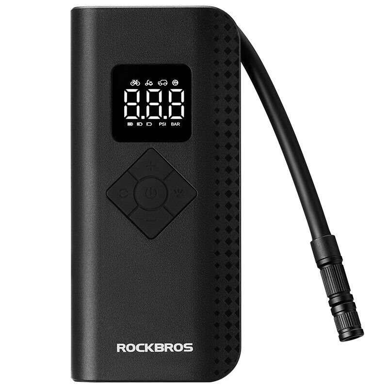 ROCKBROS Electric Bike Pump with Intelligent Digital Display