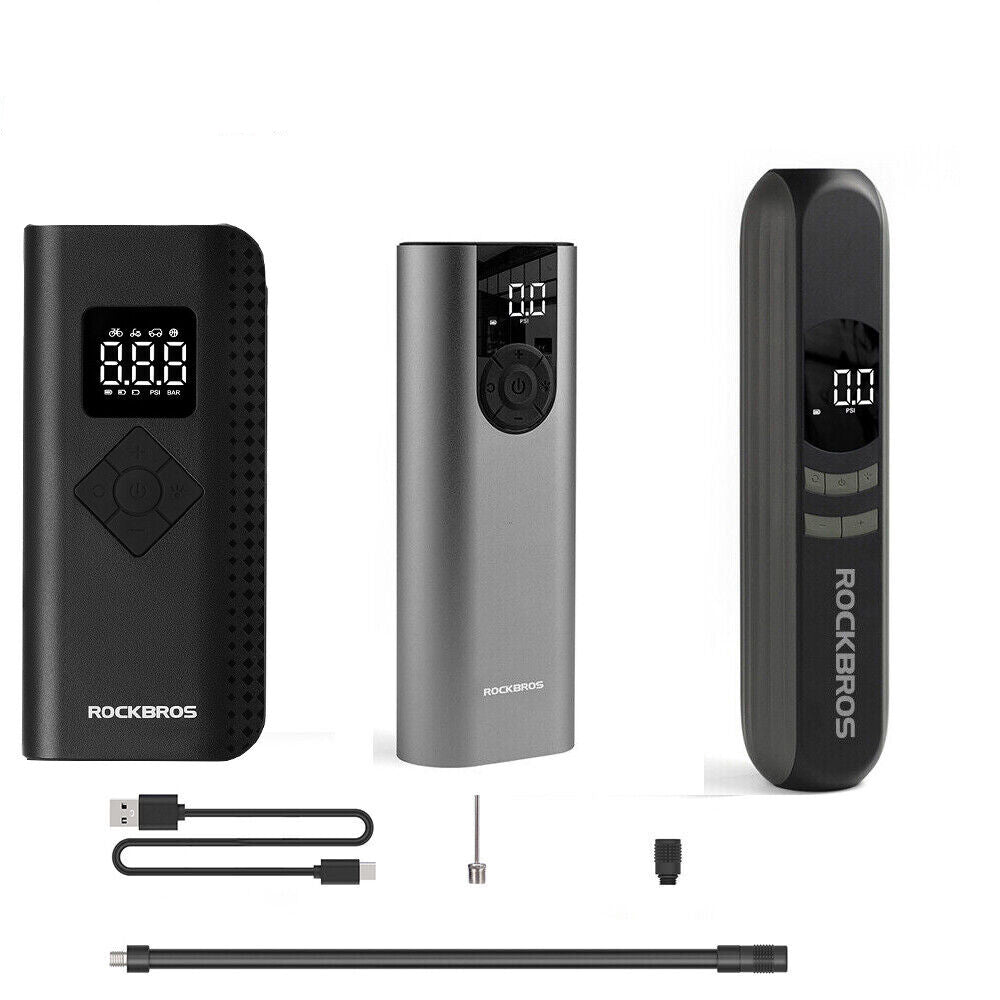 ROCKBROS Electric Bike Pump with Intelligent Digital Display