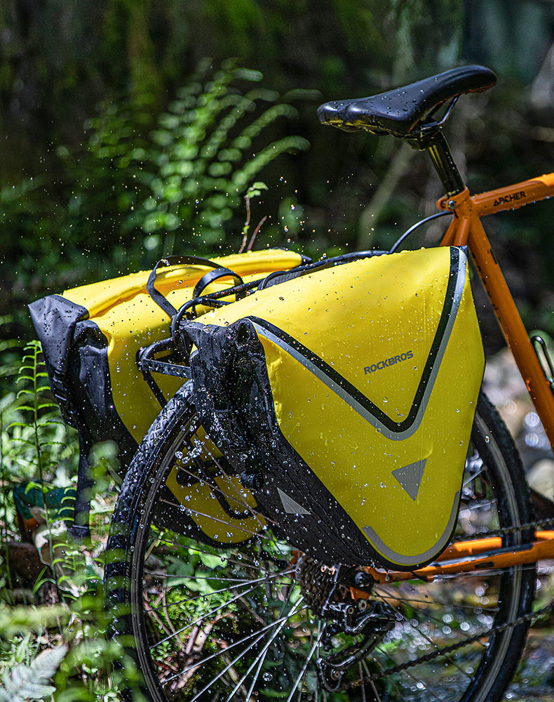ROCKBROS Large Triangle Bicycle Saddlebag in Yellow