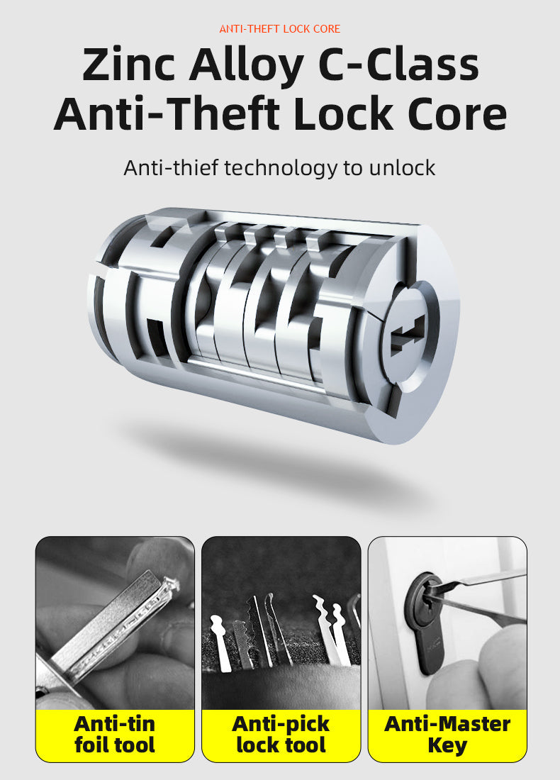 ROCKBROS Motorcycle Bicycle U-Lock Anti-Theft Thickened MTB Bike Lock Alloy Steel 3 Keys