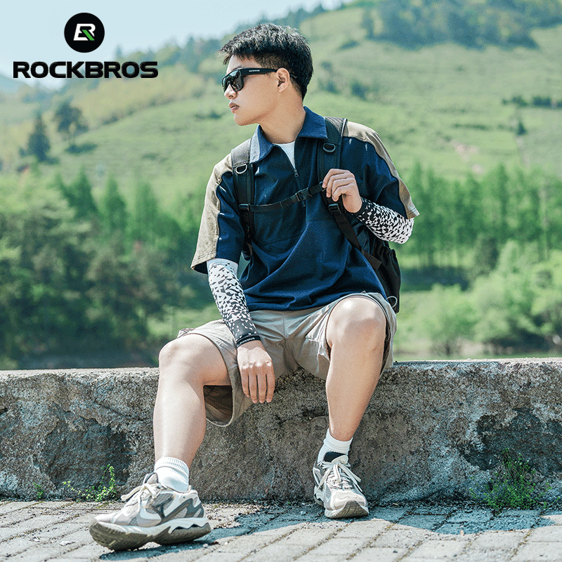 ROCKBROS Sun Protection Arm Sleeves Cooling Running