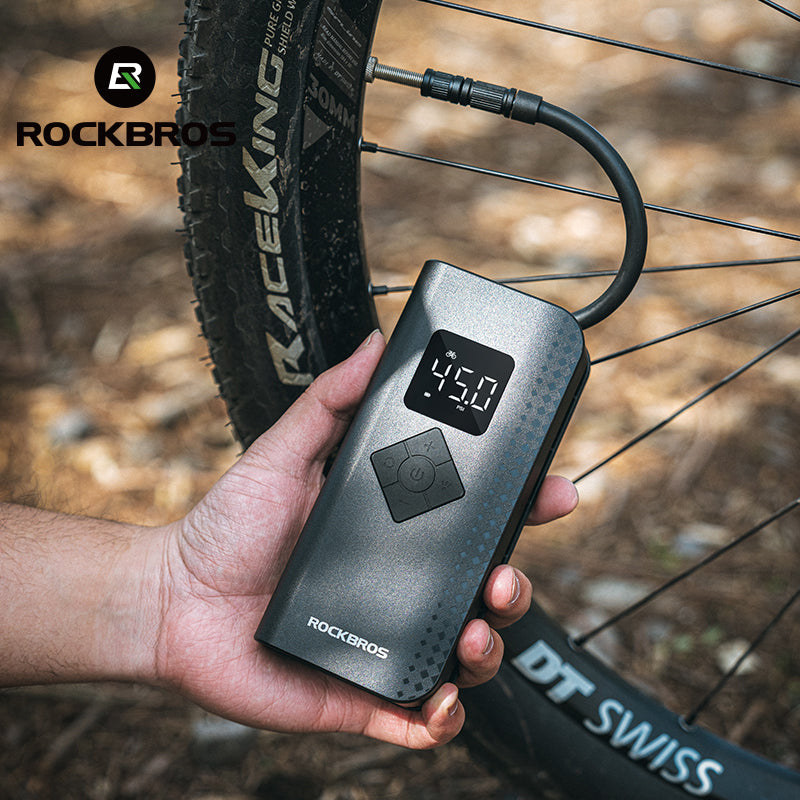 ROCKBROS Electric Bike Pump with Intelligent Digital Display