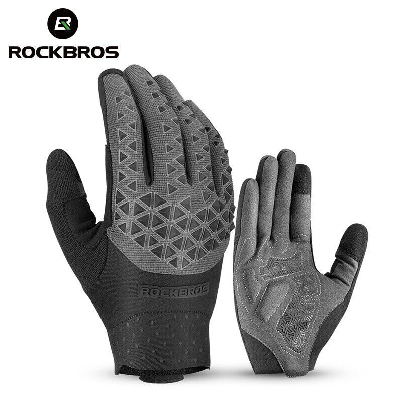 ROCKBROS Cycling Glove SBR Palm Bicycle Long Finger 3D Anti-collision Gloves