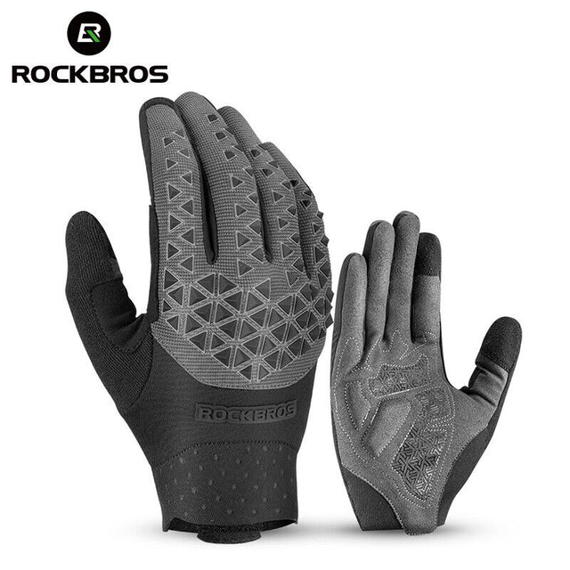 ROCKBROS Cycling Glove SBR Palm Bicycle Long Finger 3D Anti-collision Gloves