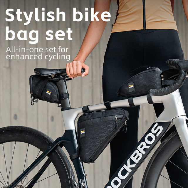 ROCKBROS Bicycle Combination Bags Set - Top Tube, Triangle, Saddle Bags