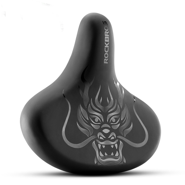 ROCKBROS Comfort Shock Absorption Bike Saddle Soft Wide Seat for Men Women