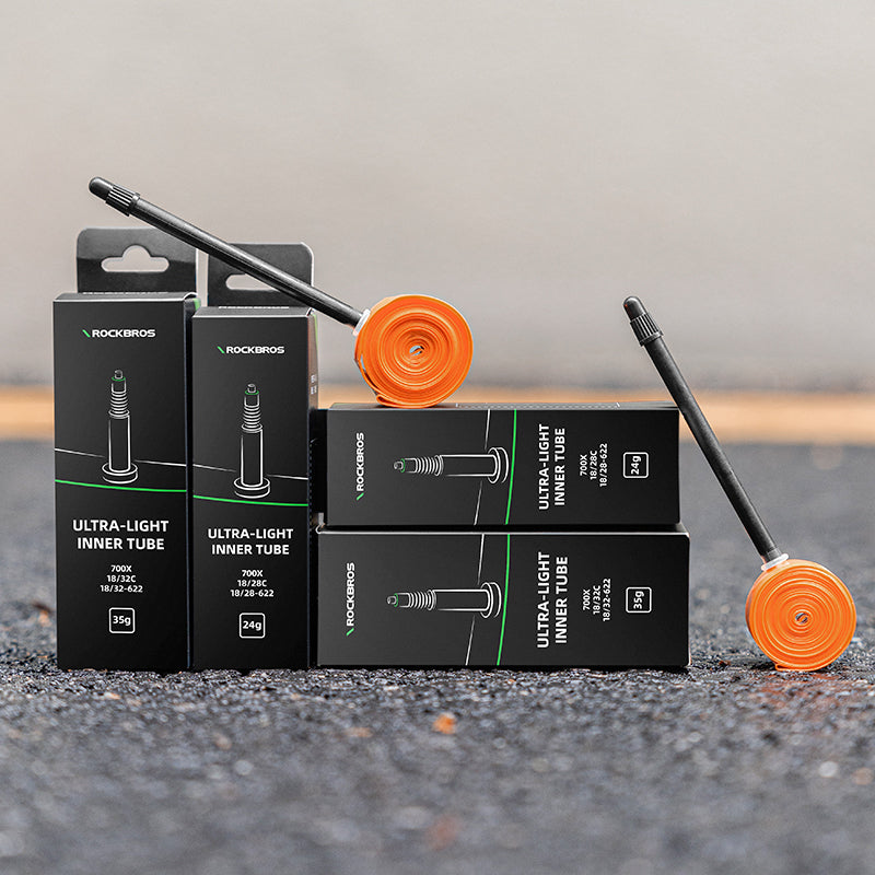ROCKBROS Bike Inner Tube Road Bicycle Tubes Presta Valve Compatible with 700 x 18/23/25/28/30/32Tire