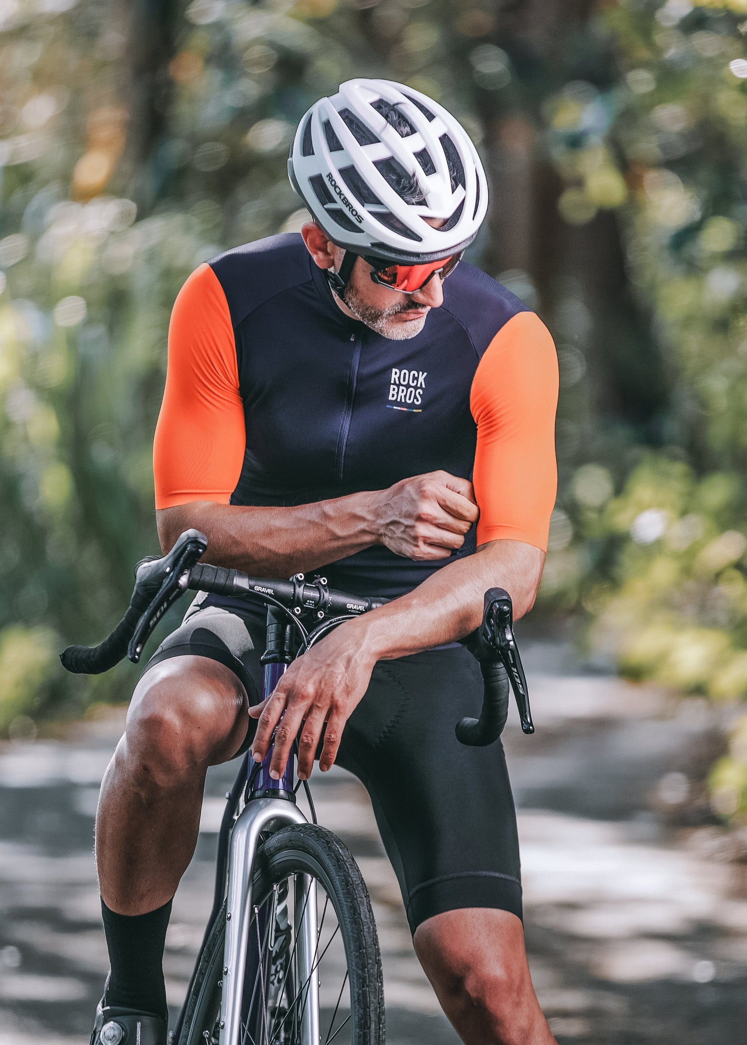 【ROAD TO SKY】by ROCKBROS Men's Short-Sleeve Cycling Jersey in Various Colours