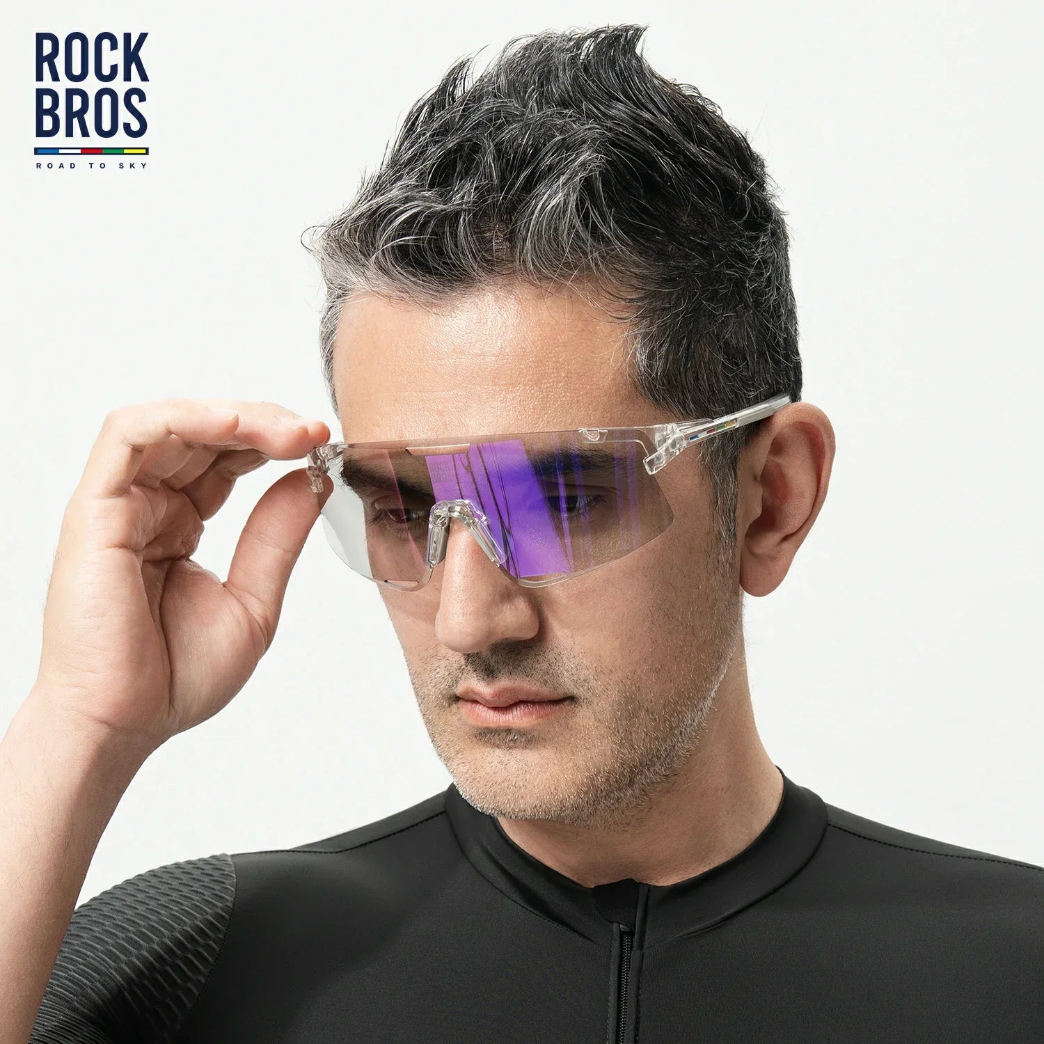 ROCKBROS ROAD TO SKY BOUNDLESS Photochromic Cycling Sports Sunglasses