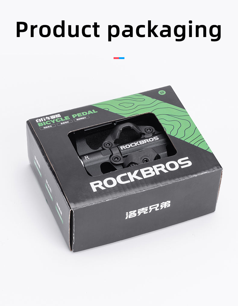 Multi-Function Clipless Flat Bike Pedals in Black (Pair)