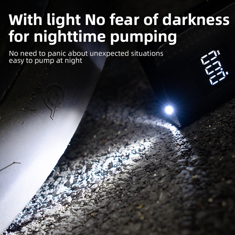 ROCKBROS Electric Bike Pump with Intelligent Digital Display