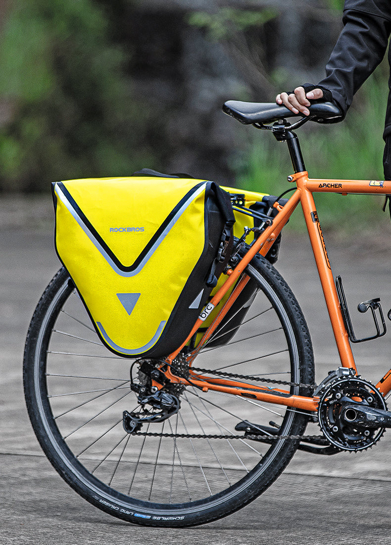ROCKBROS Large Triangle Bicycle Saddlebag in Yellow