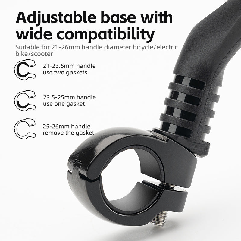 ROCKBROS HD Blast-Resistant Bike Mirror - Adjustable & Retractable