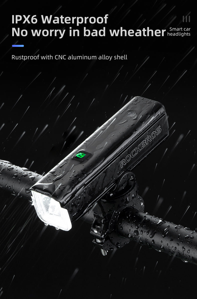 ROCKBROS Smart Sensor Bike Headlight RHL1500