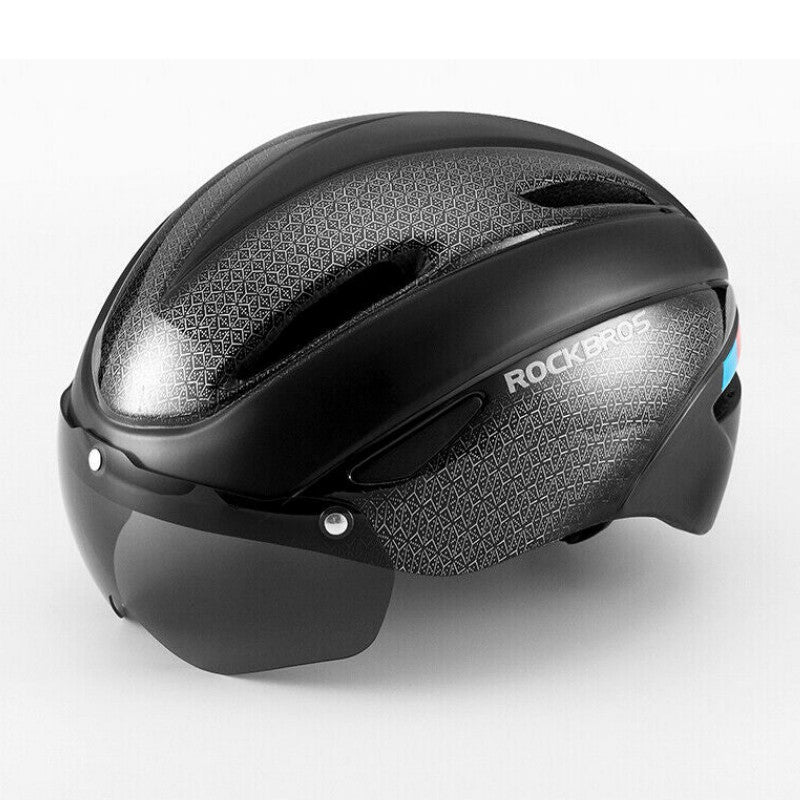ROCKBROS Cycling Helmet With Goggles LED Light Mountain Road Bike Bicycle Helmet