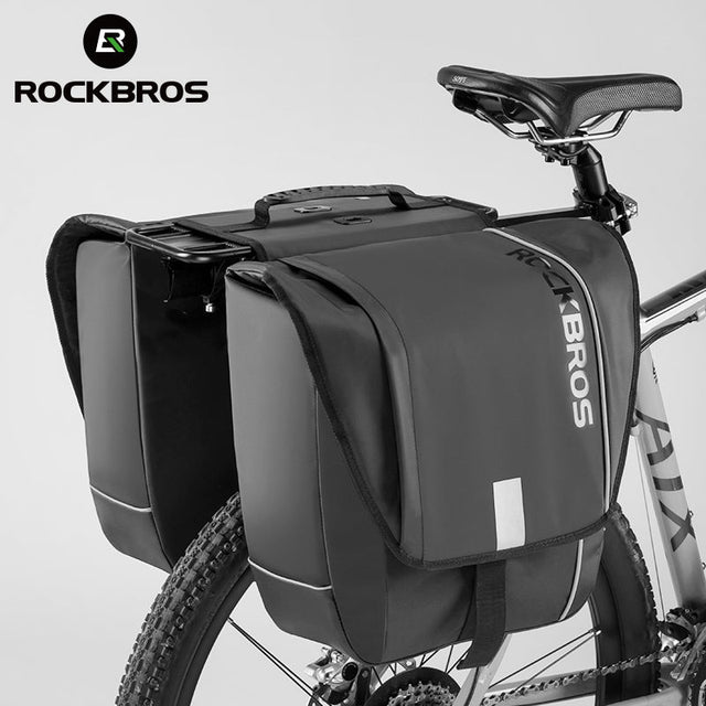 Super 30-Litre Bicycle Saddlebags in Black