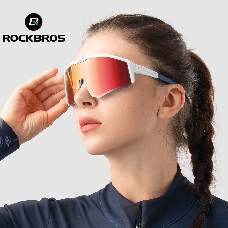 ROCKBROS Sports Polarized Sunglasses for Men Women UV400 Protection Sunglasses for Cycling Running Biking