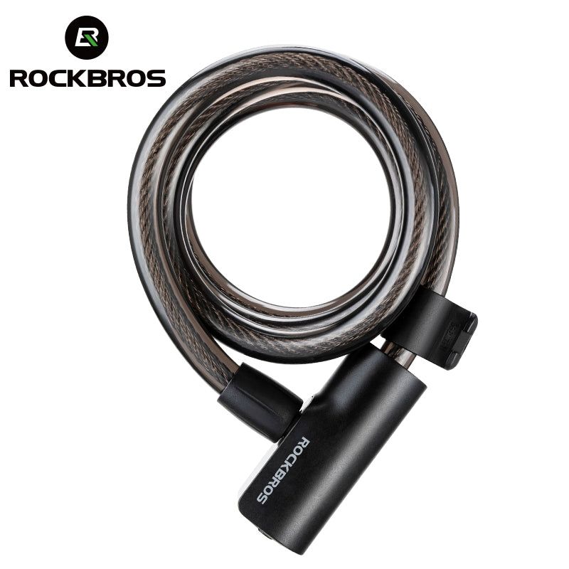 ROCKBROS Steel Cable Bike Lock - Anti-theft, Portable, Waterproof
