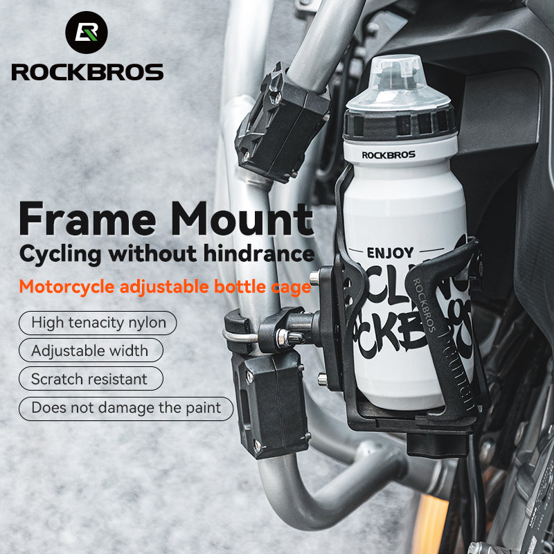 ROCKBROS Motorcycle & Bicycle Water Bottle Cage - Versatile Mount Holder