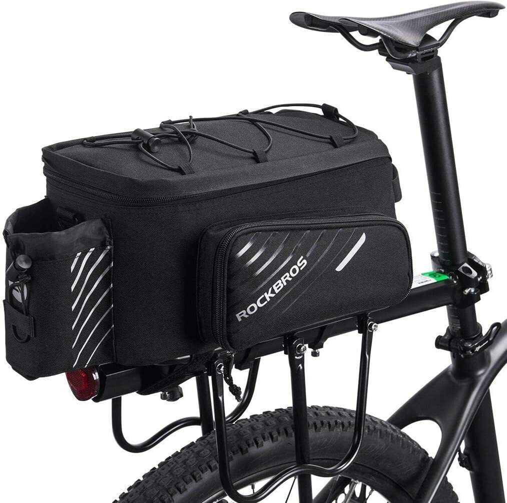 Pro Bicycle Rear Rack Bag with Extra Pockets