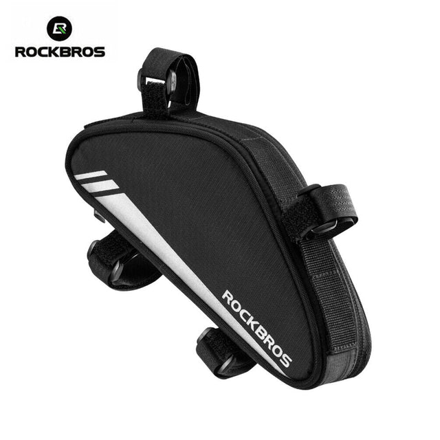 ROCKBROS 0.7L Bicycle Frame Bag - Reflective, Tool-free Install