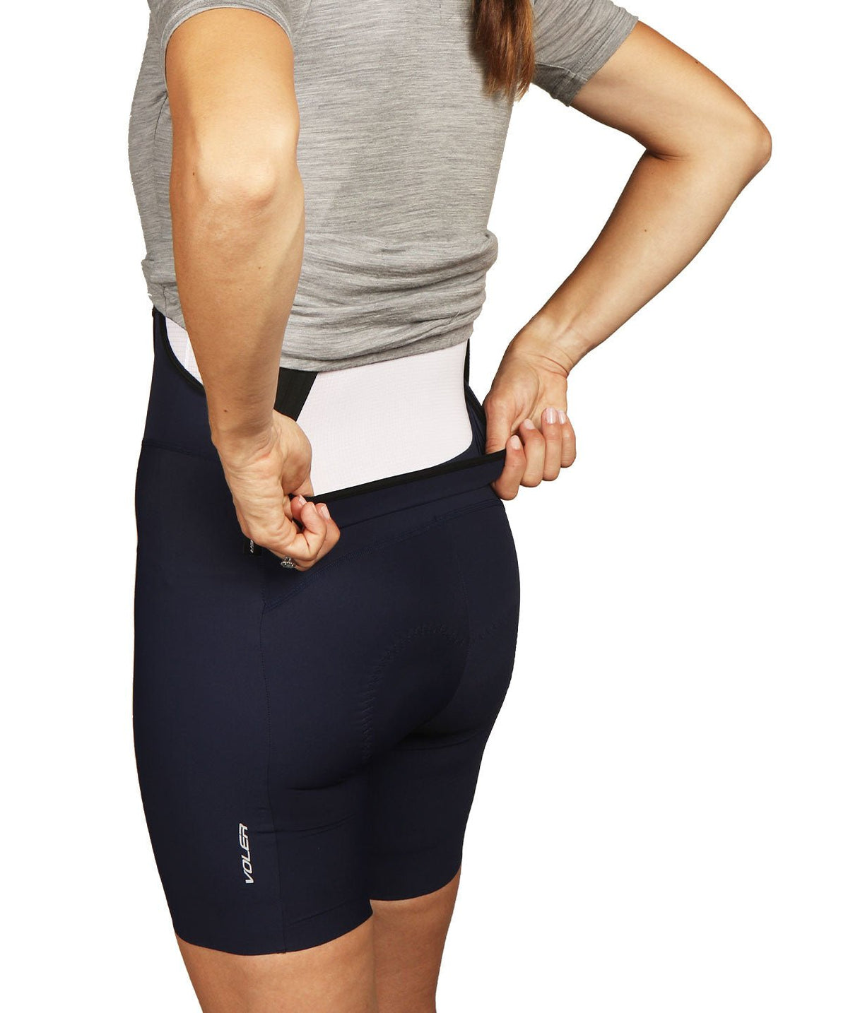 W. SUPER DROP TAIL BIB - NAVY