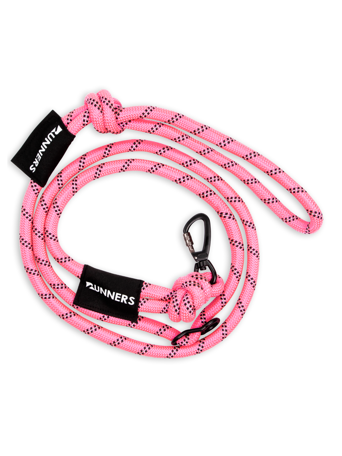 Neon Pink Running Hands-Free Dog Leash