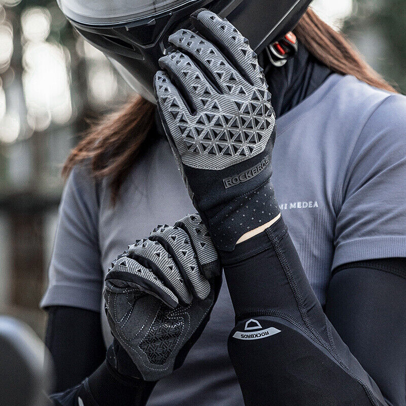 ROCKBROS Cycling Glove SBR Palm Bicycle Long Finger 3D Anti-collision Gloves