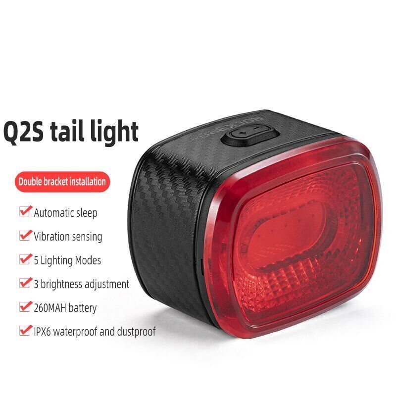 ROCKBROS Cycling Rear Light with 5 Modes